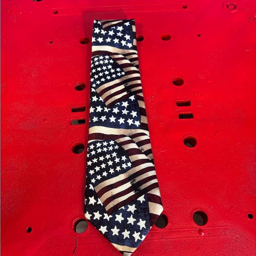 Patriotic Stars and Stripes Tie America 4th of July Freedom
